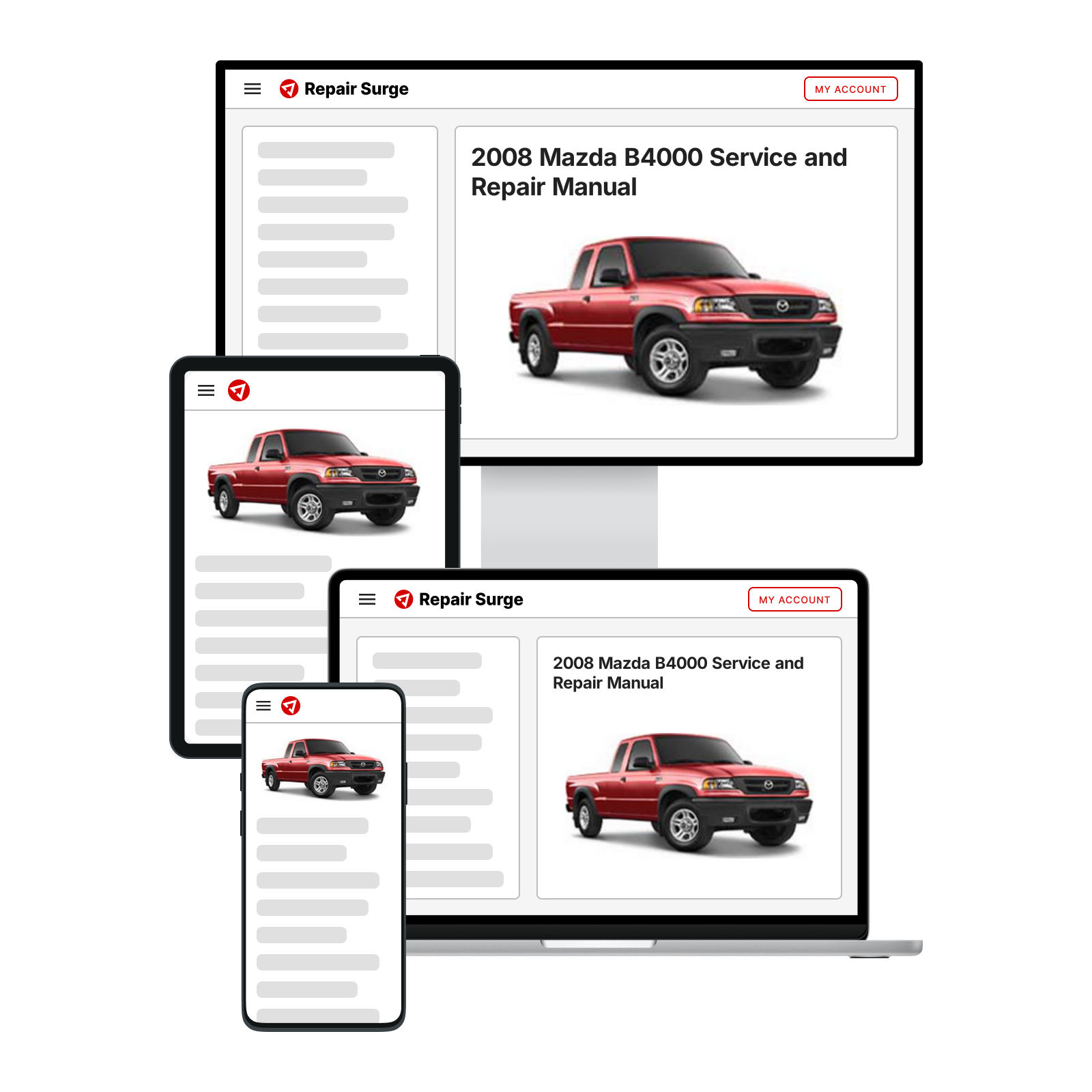 2008 Mazda B4000 Service and Repair Manual | Repair Surge