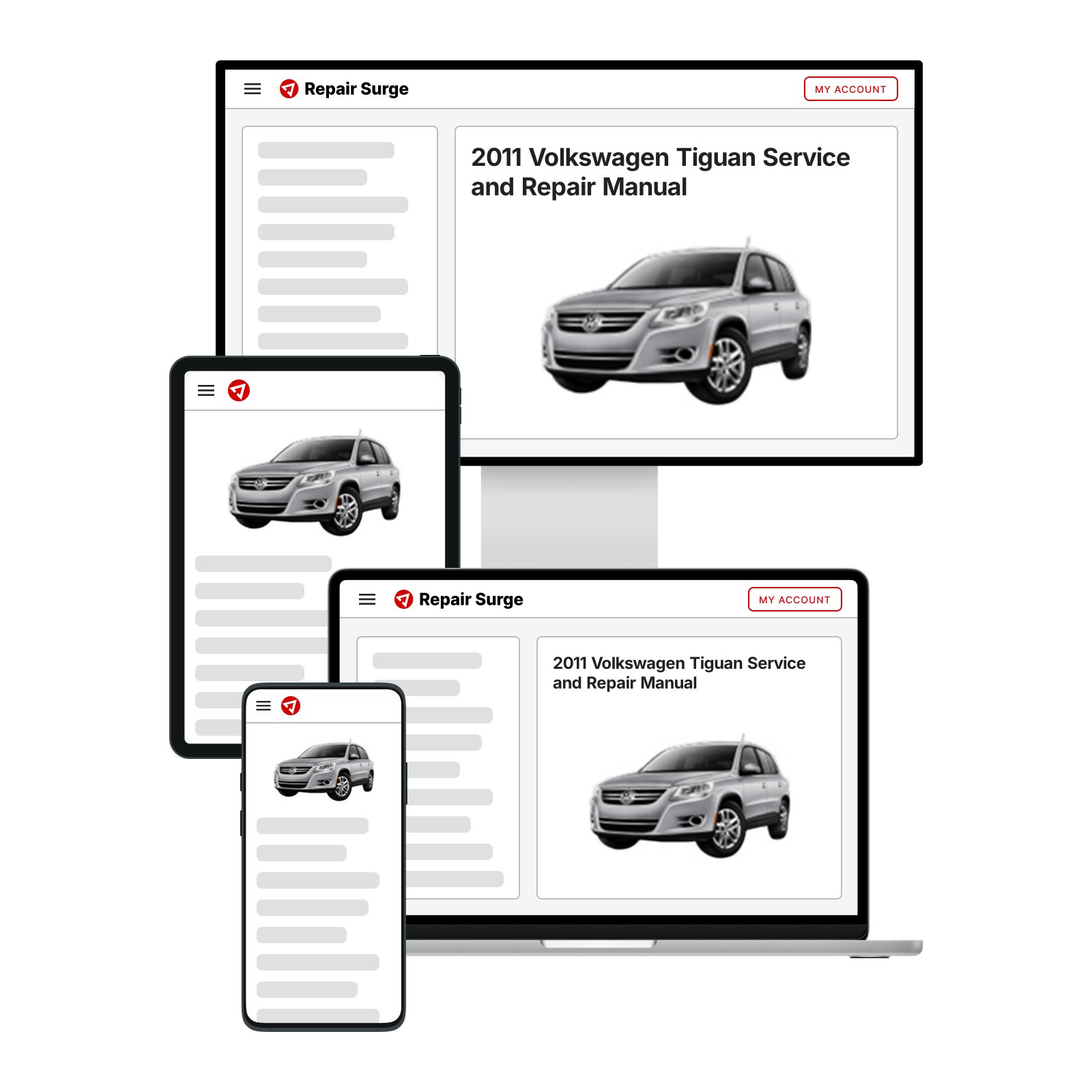 2011 Volkswagen Tiguan Service and Repair Manual | Repair Surge