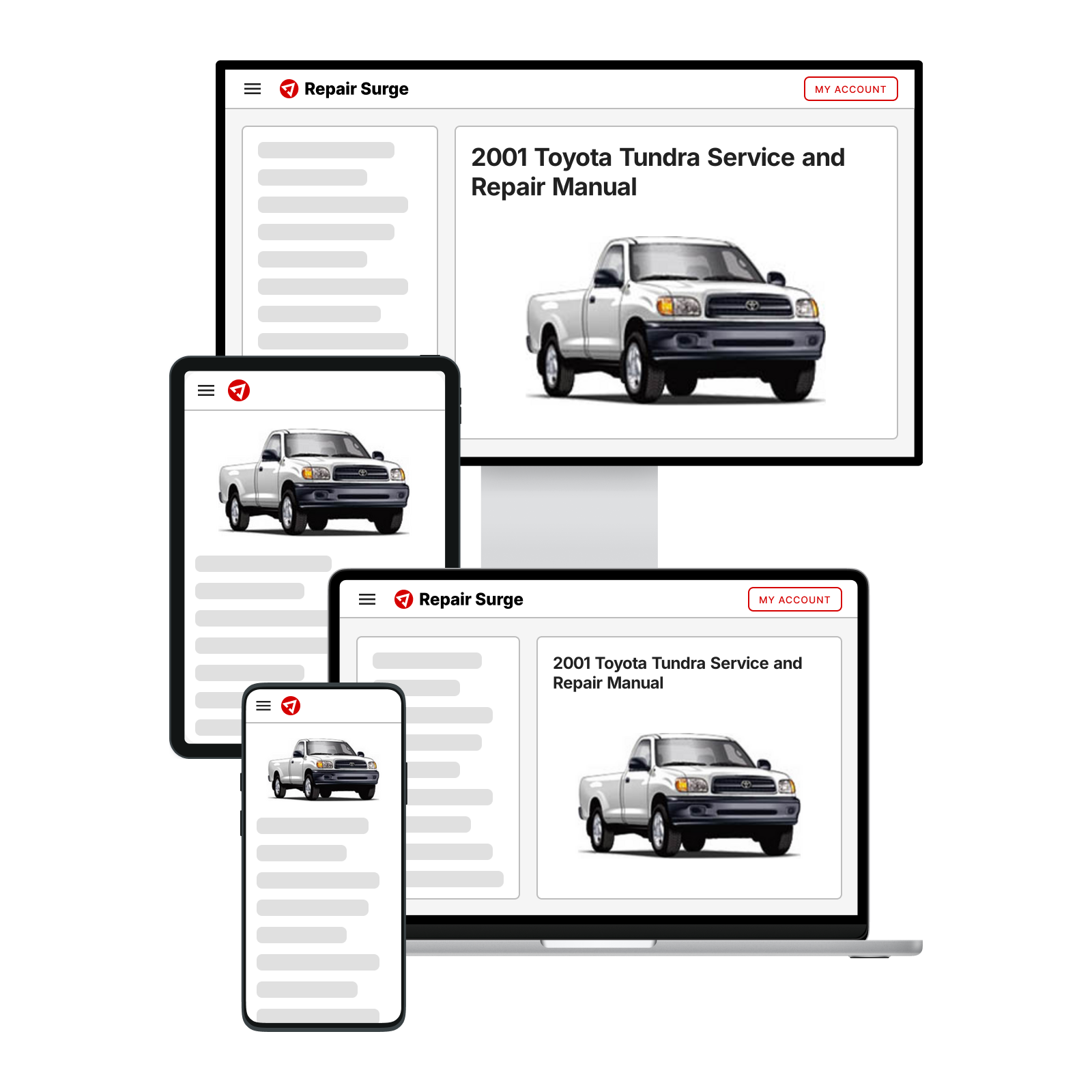2001 Toyota Tundra Service and Repair Manual | Repair Surge