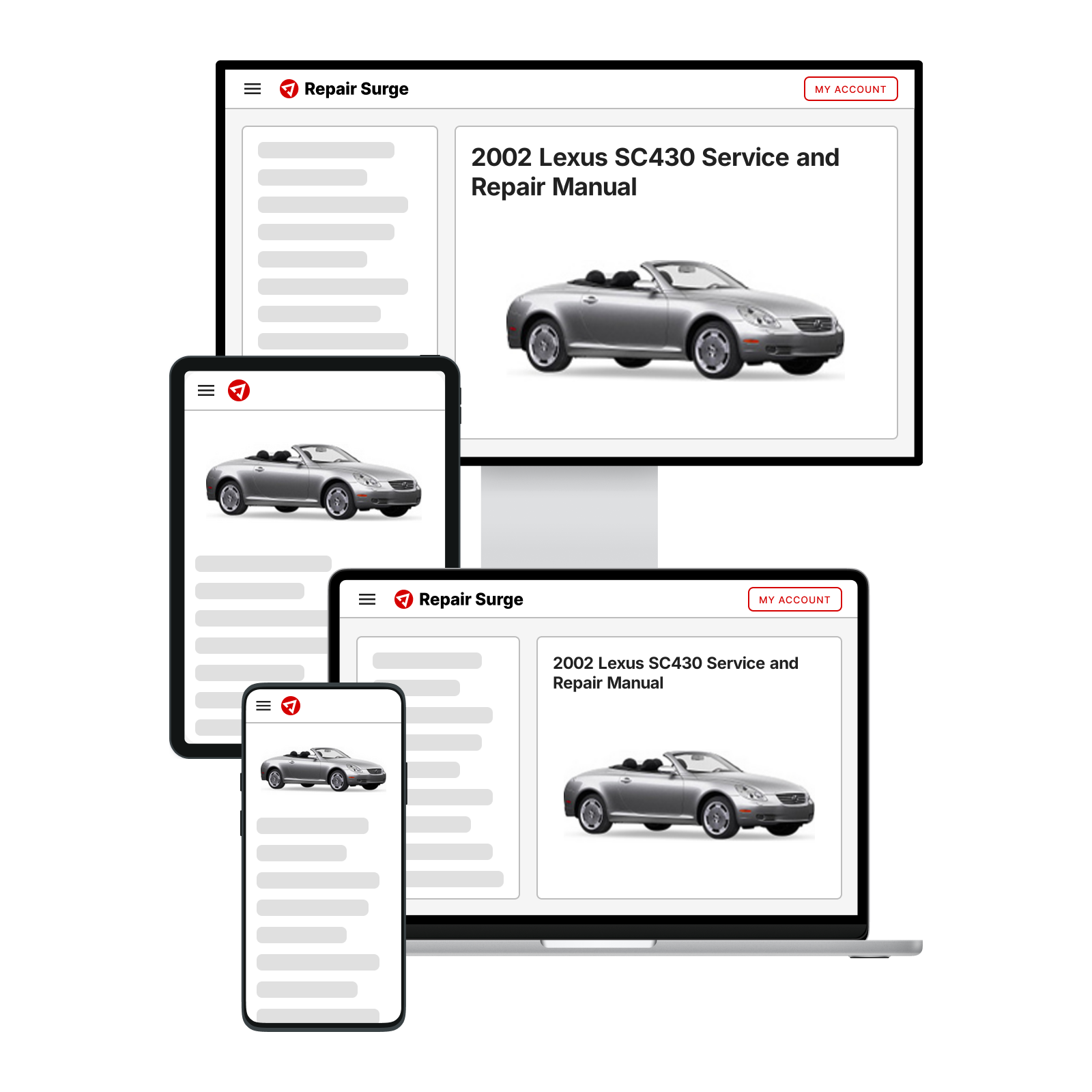 2002 Lexus SC430 Service and Repair Manual | Repair Surge