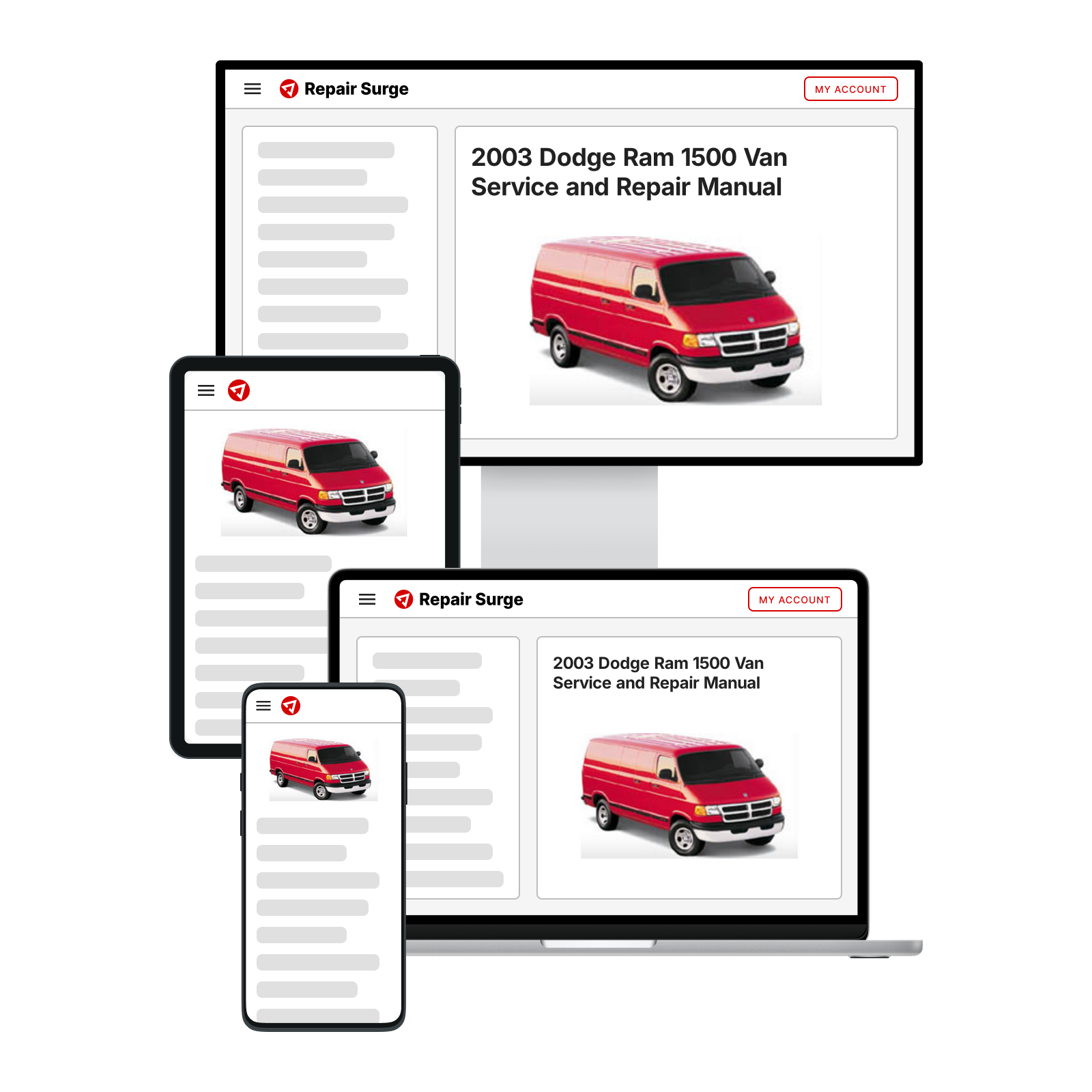 2003 Dodge Ram 1500 Van Service and Repair Manual | Repair Surge