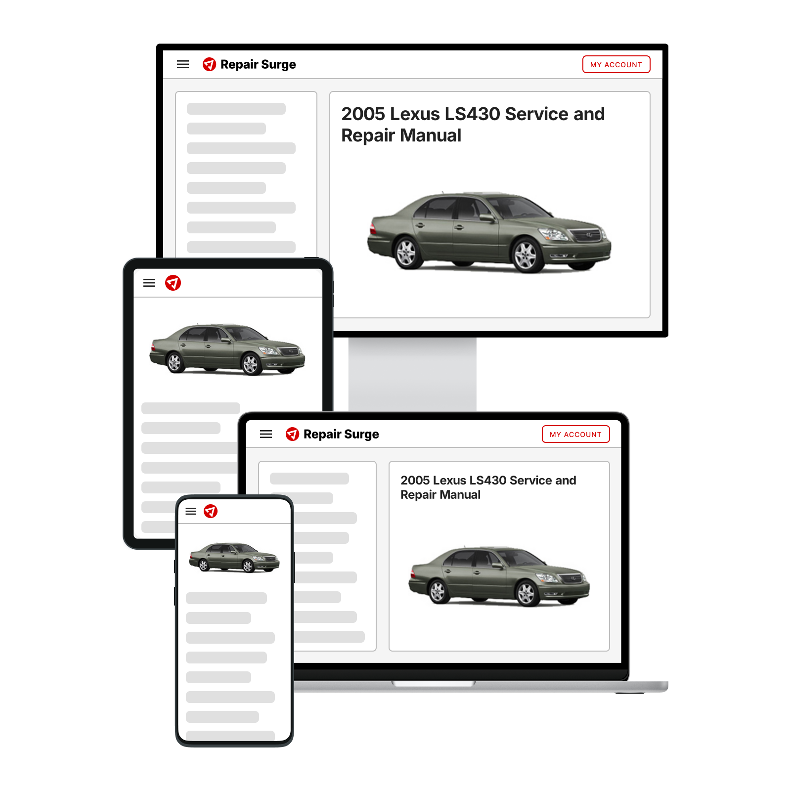 2005 Lexus LS430 Service and Repair Manual | Repair Surge
