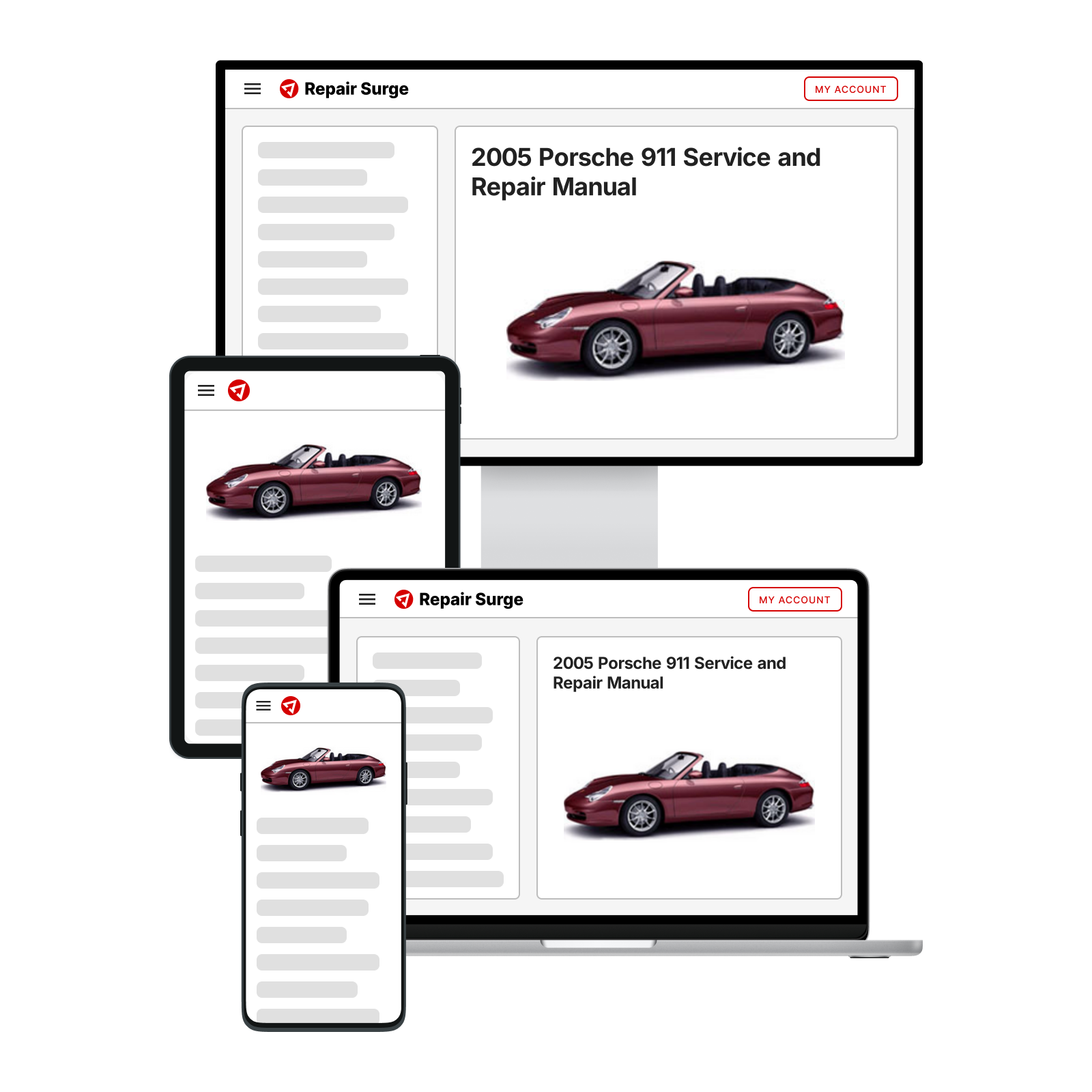 PORSCHE TECHNICAL MANUAL（ポルシェテクニカルマニュアル） 2005 Porsche 911 Service and Repair Manual | Repair Surge