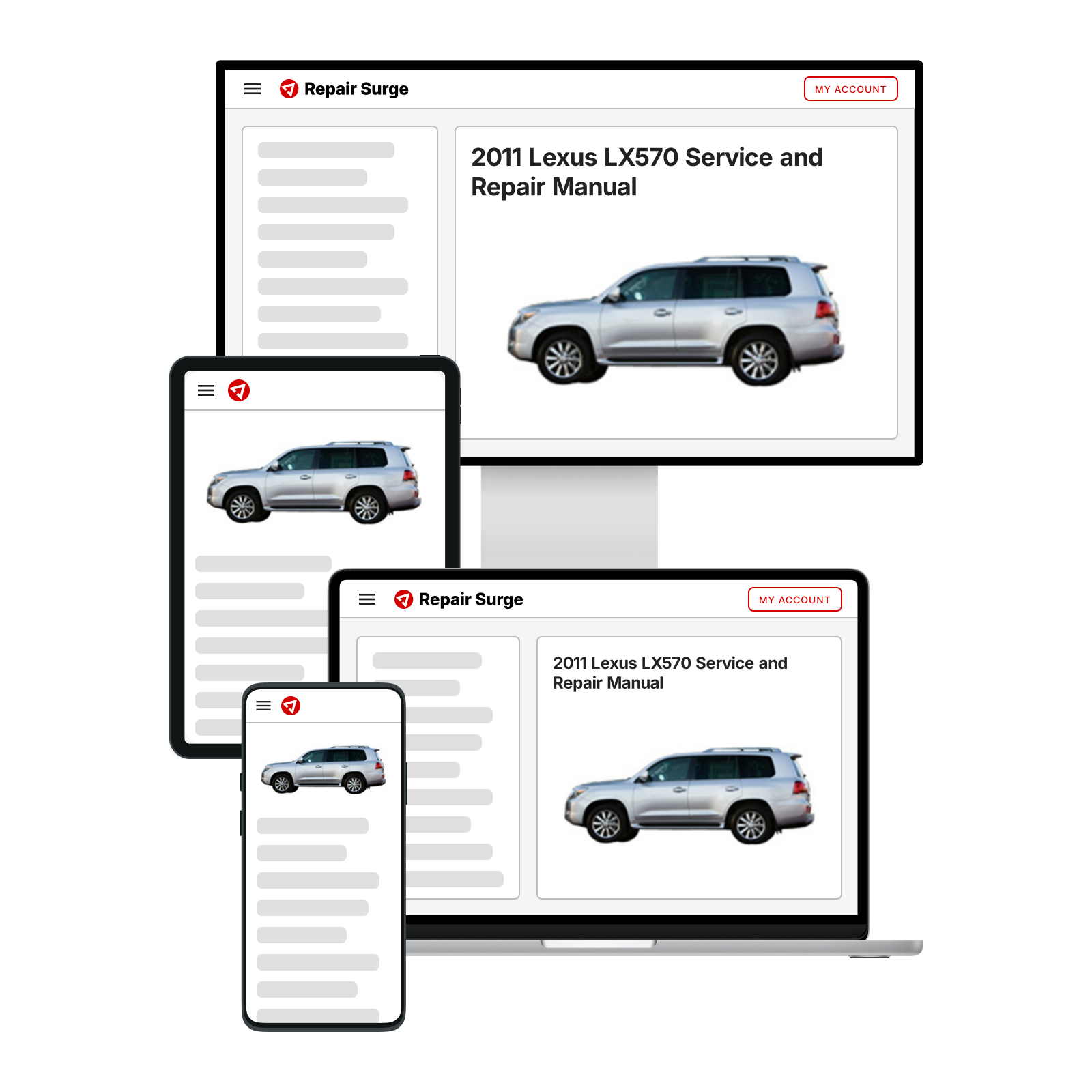 2011 Lexus LX570 Service and Repair Manual | Repair Surge