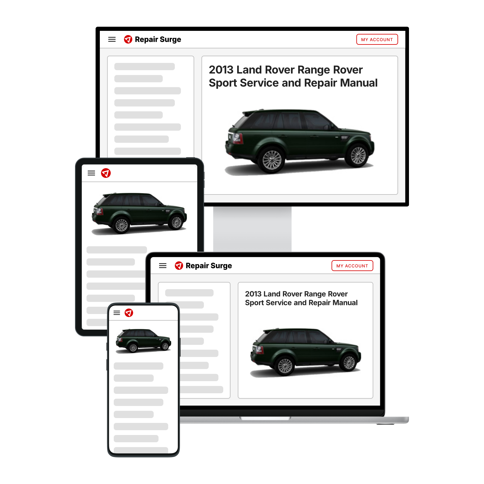 2013 Land Rover Range Rover Sport Service and Repair Manual