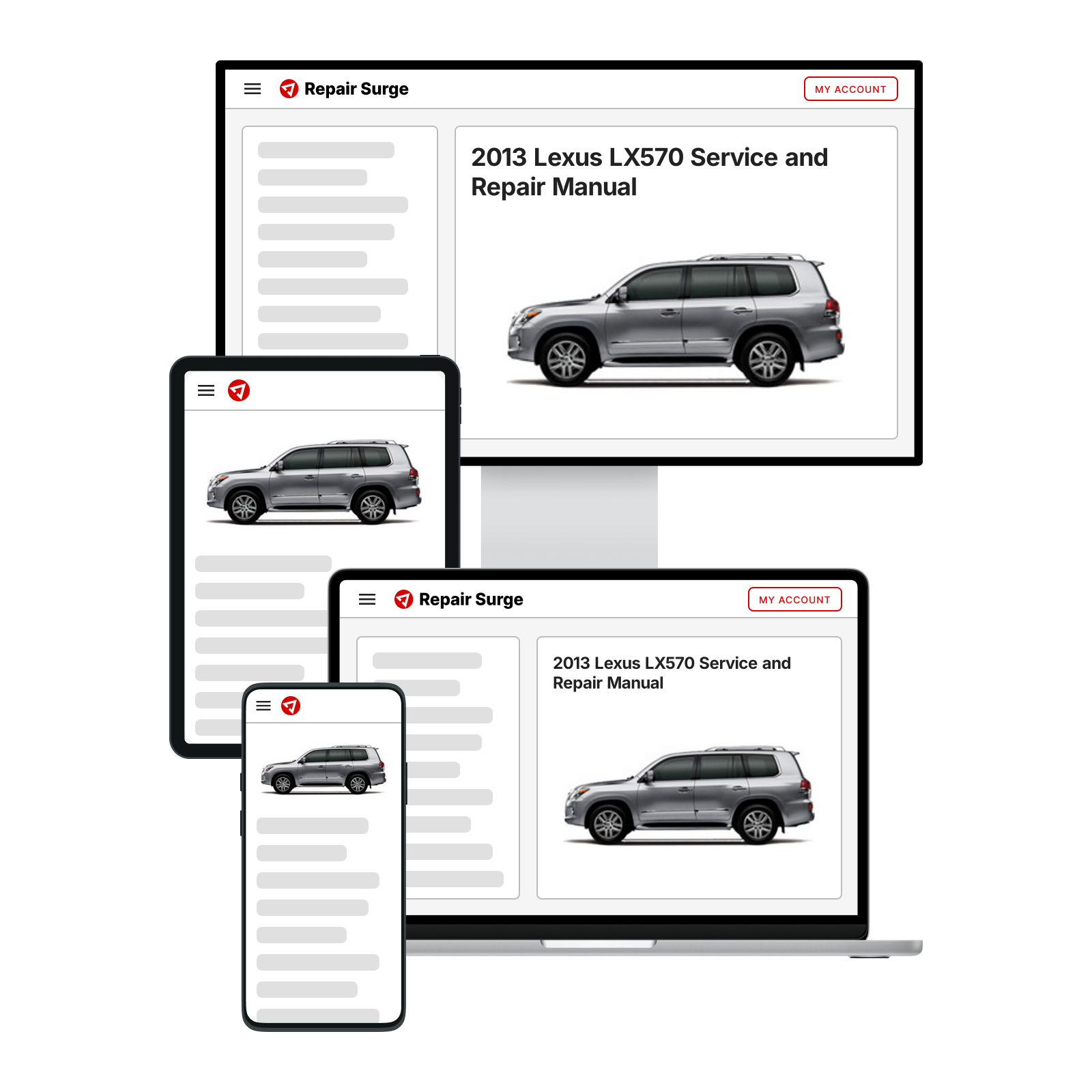 2013 Lexus LX570 Service and Repair Manual | Repair Surge