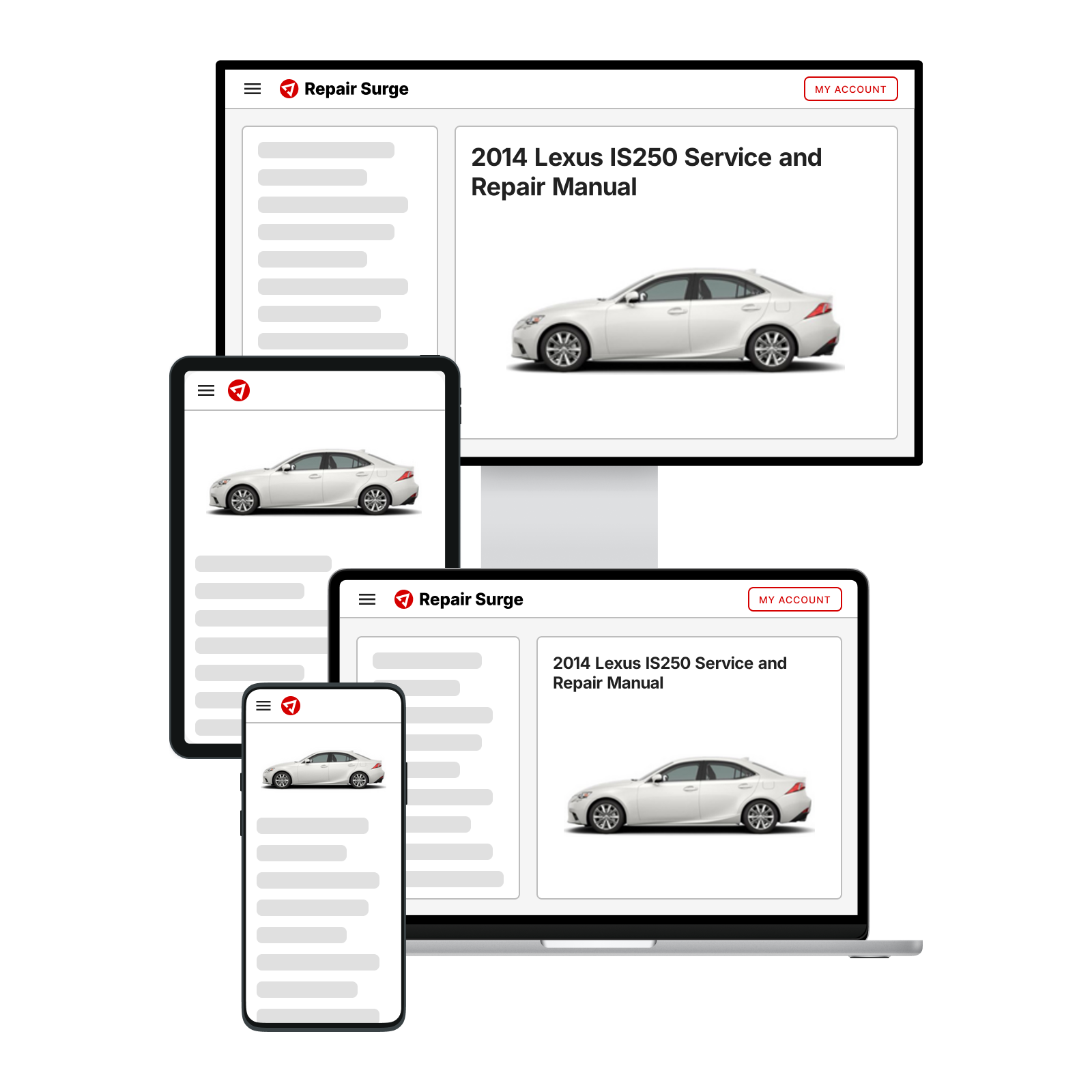 2014 Lexus IS250 Service and Repair Manual | Repair Surge