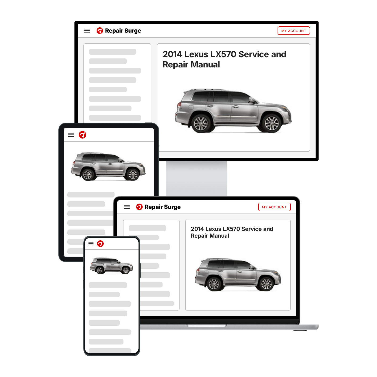 2014 Lexus LX570 Service and Repair Manual | Repair Surge