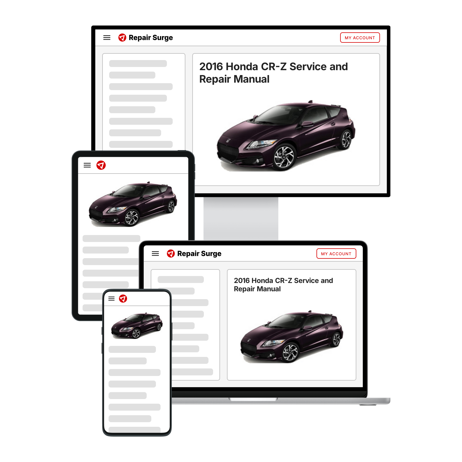 2016 Honda CR-Z Service and Repair Manual | Repair Surge