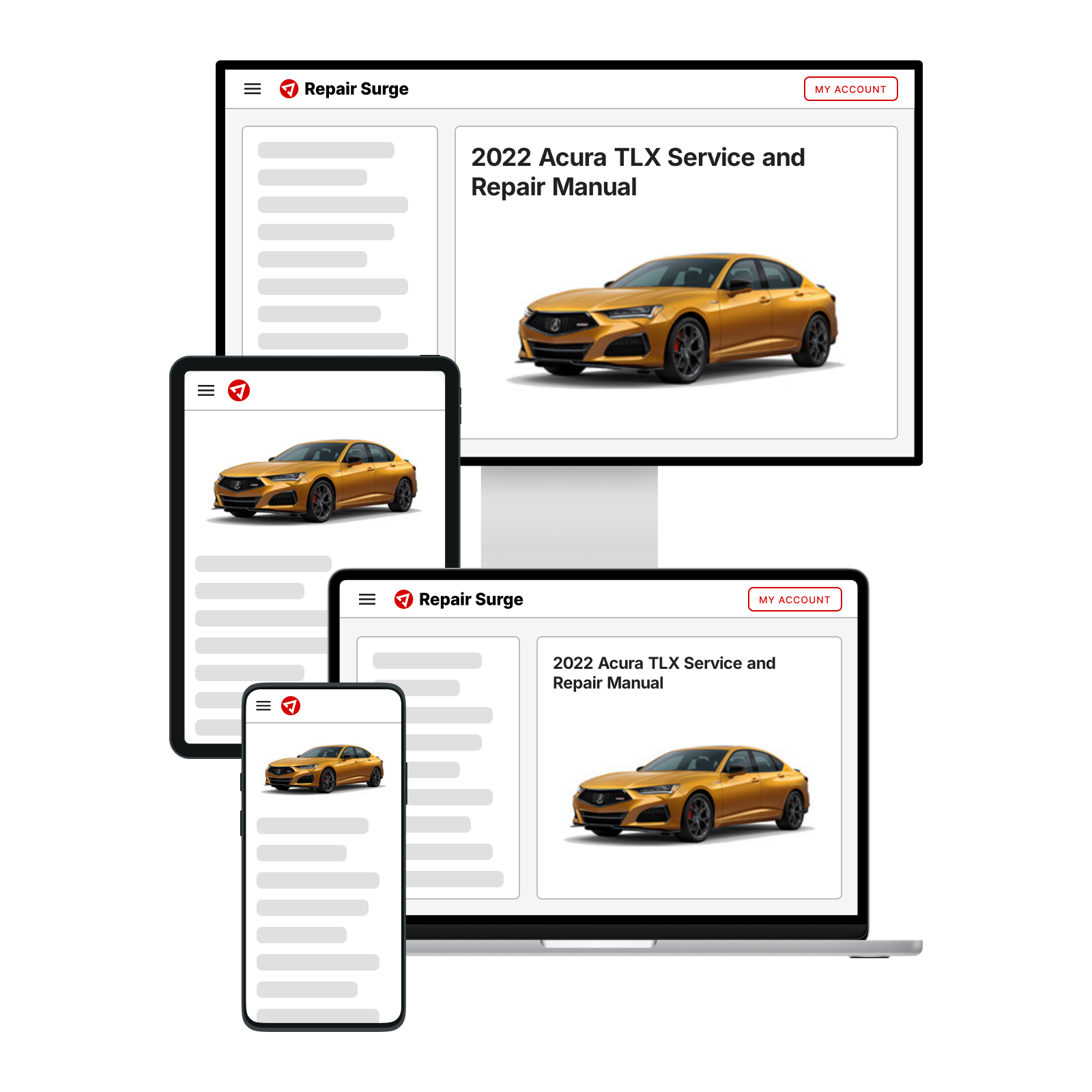 2022 Acura TLX Service and Repair Manual | Repair Surge