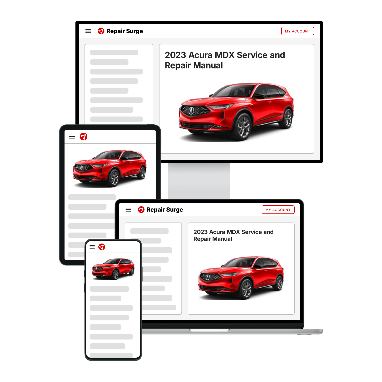 2023 Acura MDX Service and Repair Manual | Repair Surge