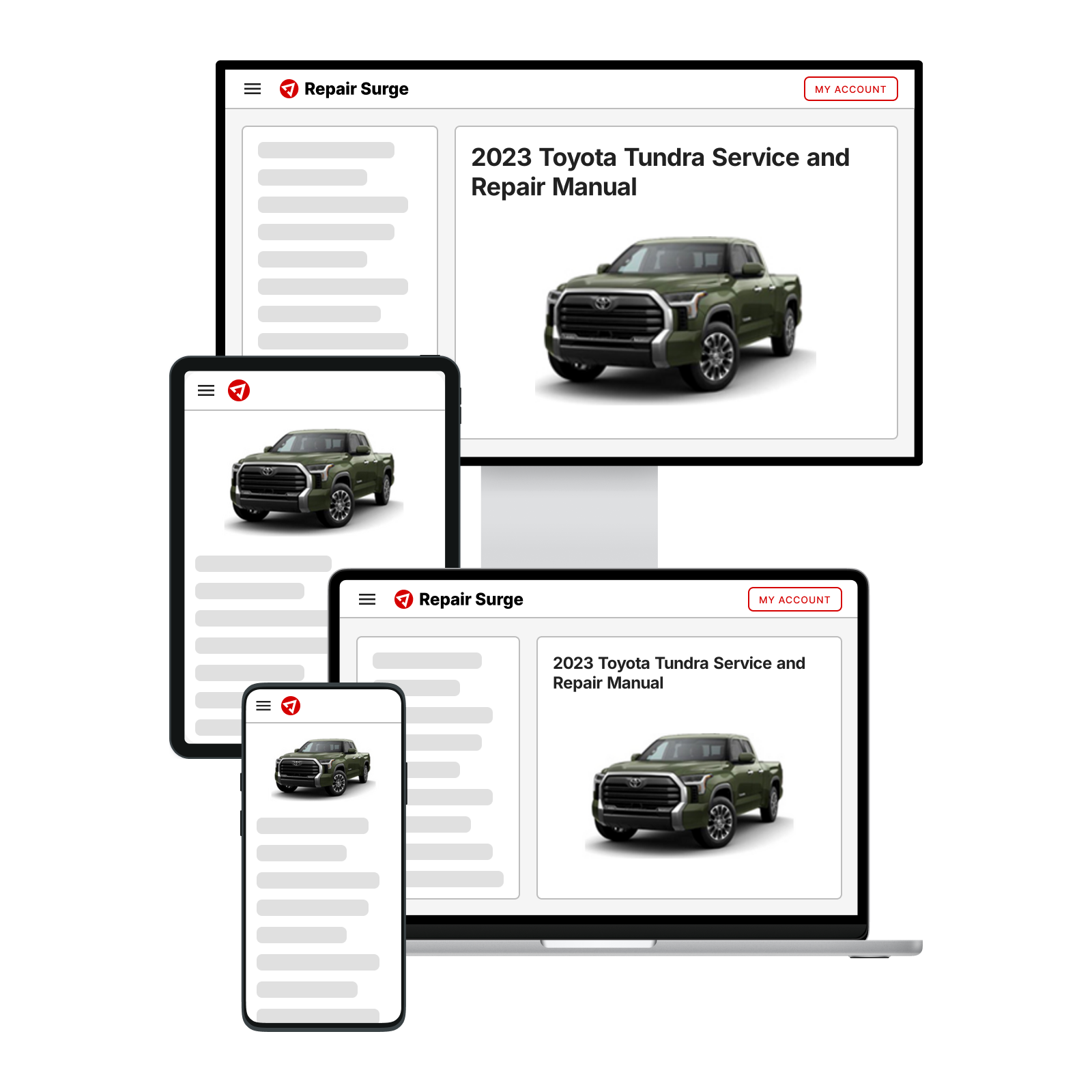 2023 Toyota Tundra Service and Repair Manual | Repair Surge