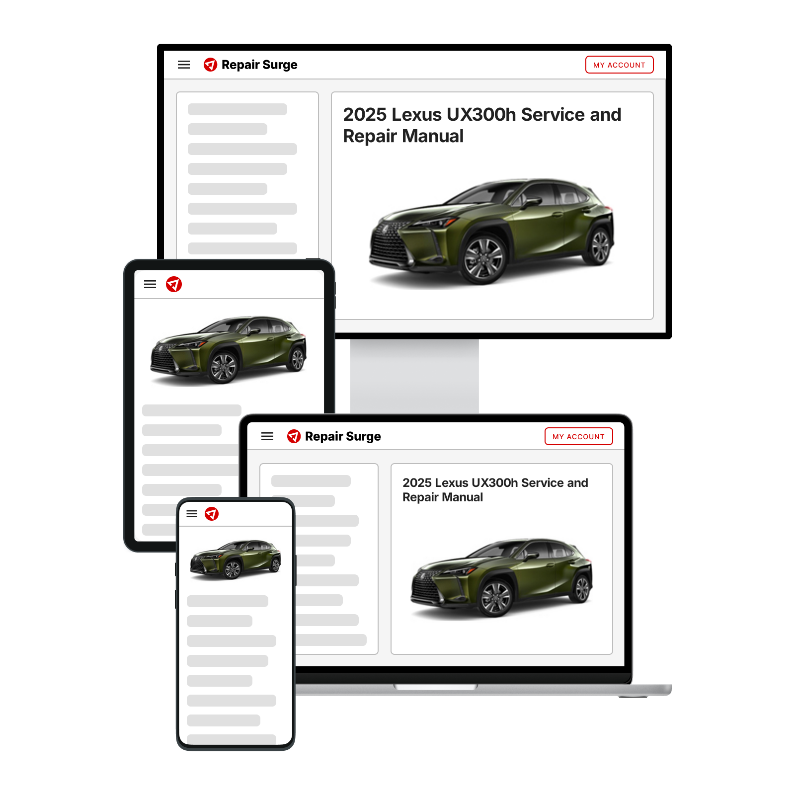 LEXUS UX300h 取扱説明書 2023年版 2025 Lexus UX300h Service and Repair Manual | Repair Surge
