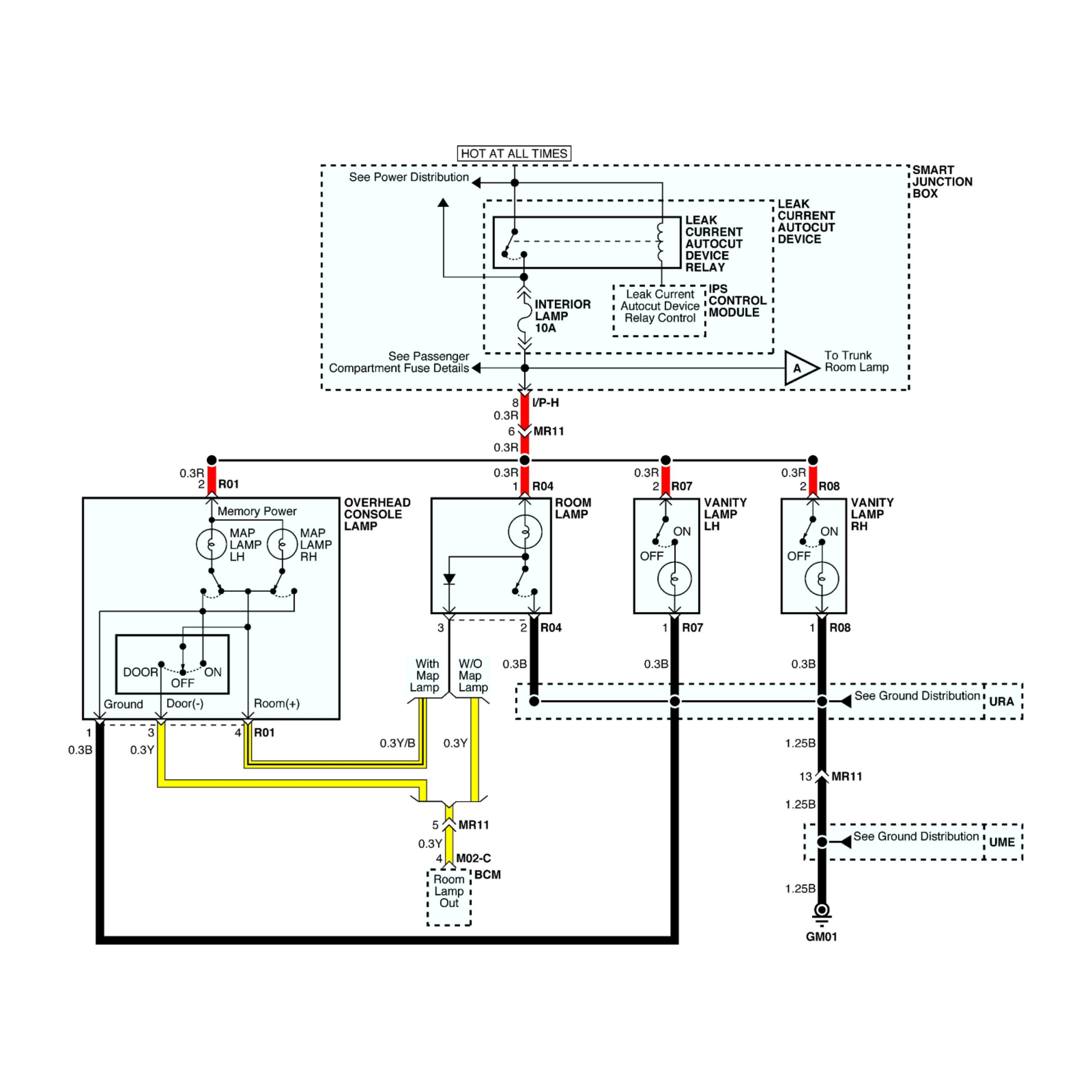 1990 Hyundai Excel wiring diagrams example