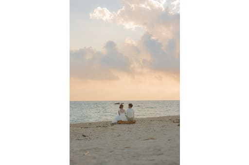 最後はサンセット