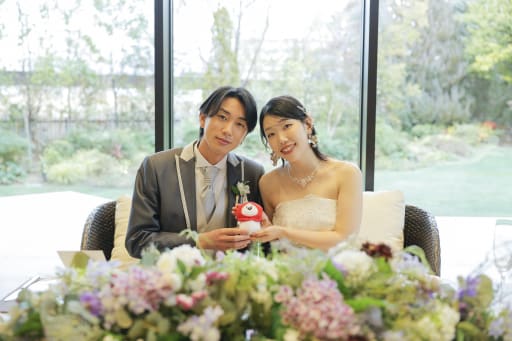 高砂にお二人で掛けて