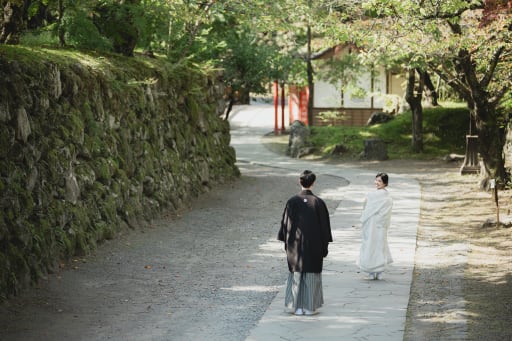 軽井沢で、和装と洋装撮影