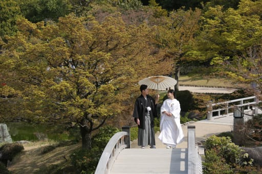 橋の上での撮影