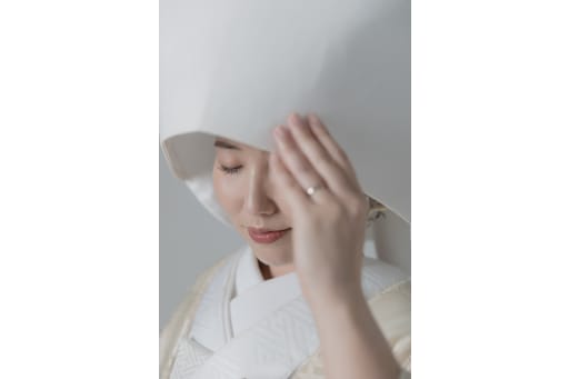 指輪と綿帽子