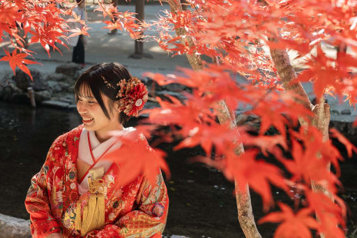 ご新婦様のソロ写真。