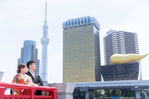 スカイツリーとアサヒビル