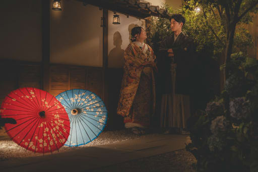 夜の庭園風に