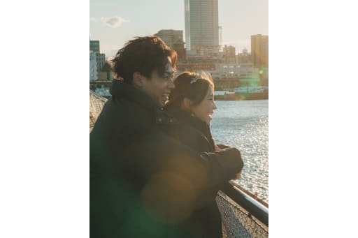 横浜の風を感じながら