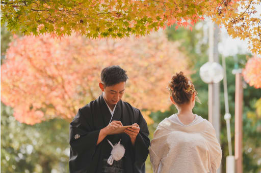 新婦様の後ろ姿も