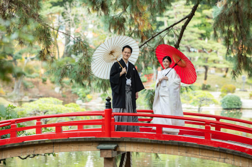 縮景園に移動して