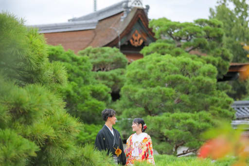 撮影場所は仁和寺