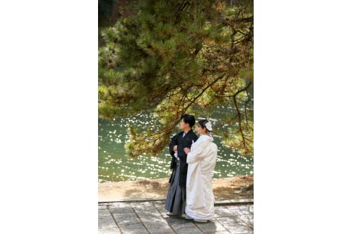 ラストは渡月橋のそばでのワンショット