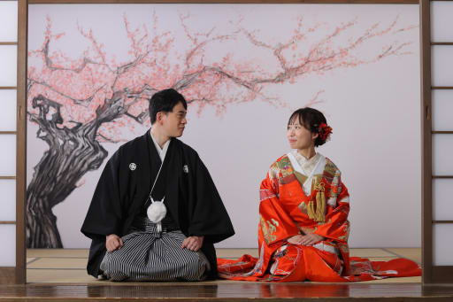 仲良く向き合って