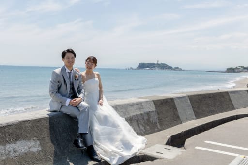 七里ヶ浜に到着！