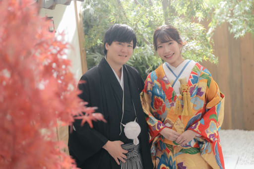 紅葉や緑を入れつつ・・・