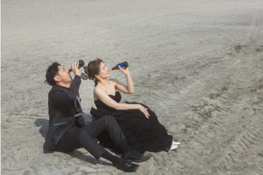 飲んでいるお二人