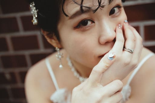 クールな表情の新婦さん！