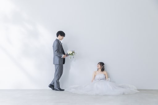 新郎さまから新婦さまへ、想いを込めてブーケをプレゼント