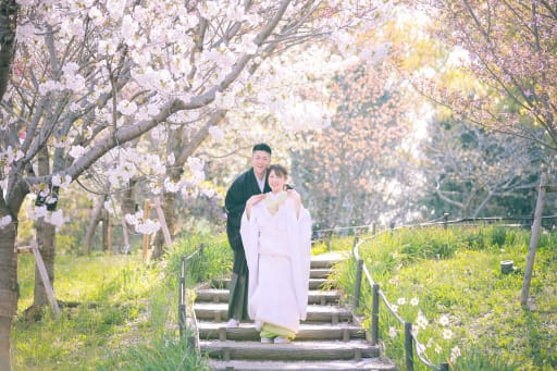 お二人を囲むように