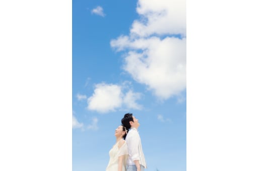 青空の中