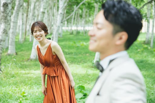 新婦様の表情