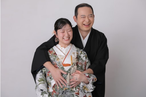 くしゃっと笑顔で！