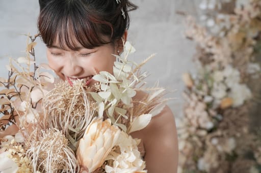 新婦様お一人で。。。