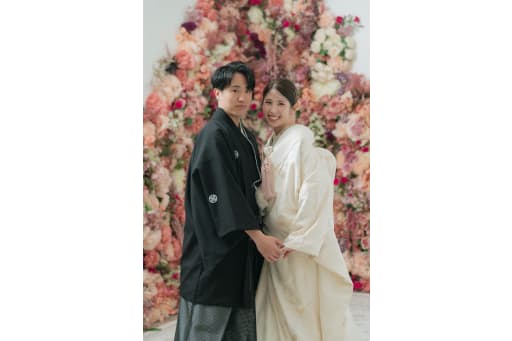 花背景を全面に