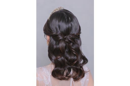 ご新婦様のヘアスタイル。