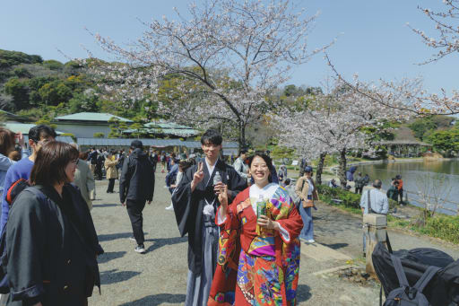 お二人らしい、自然な一枚。