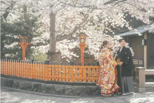 白川橋の近くで