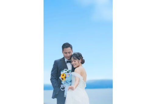 ドレスをひらひらしてみたり