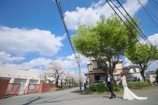 通学路で