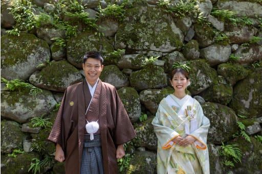 石垣と苔