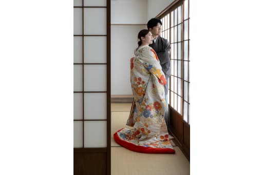 お茶室での撮影